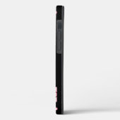 黒とピンクの花 Case-Mate iPhoneケース (裏面 / 左)