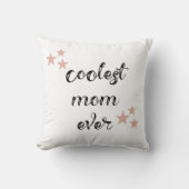 黒とピンククールのママ クッション (正面)