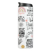 黒とピンク感動的 タンブラー (回転右)