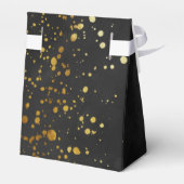 黒とフェイク金ゴールドグリッター フェイバーボックス (裏面サイド)
