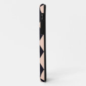 黒とベージュのアーガイルダイヤストライプモンド Case-Mate iPhoneケース (裏面/左)