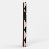 黒とベージュのアーガイルダイヤストライプモンド Case-Mate iPhoneケース (裏面/右)