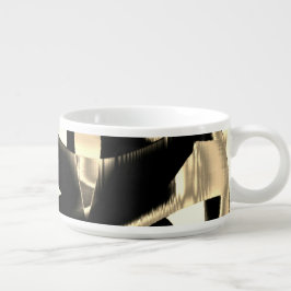 黒とベージュのスクラップまたはテープを破壊澄んした チリボウル