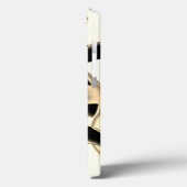 黒とベージュのスクラップまたはテープを破壊澄んした Case-Mate iPhoneケース (裏面 / 左)