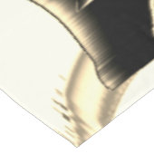 黒とベージュのスクラップ、テープを破壊澄んした テーブルクロス (アングル)