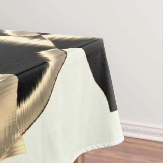 黒とベージュのスクラップ、テープを破壊澄んした テーブルクロス (インサイチュ)