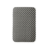 黒とベージュのバスマット バスマット (正面縦)