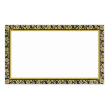 黒とベージュのフローラフレームヴィンテージスタイル