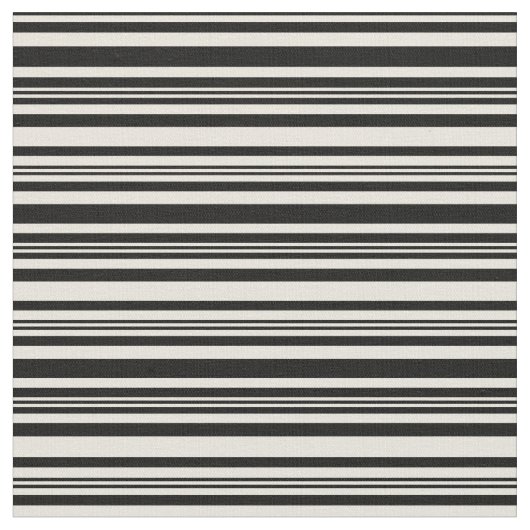黒とベージュの色の線のパターン ファブリック (クローズアップ)