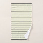 黒とベージュストライプのパタエレガントーンモダン、 バスタオルセット (ハンドタオル)