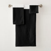 黒とベージュストライプのパタエレガントーンモダン、 バスタオルセット (インサイチュ)