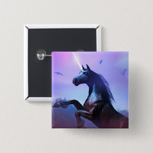 黒とボタ威厳のあるン 缶バッジ (正面&裏面)