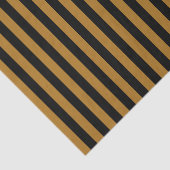 黒とマットの金ゴールド ストライプ 薄葉紙 (詳細)