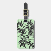 黒とミントグリーン竹工場 ラゲッジタグ (正面縦)