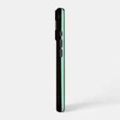 黒とミントグリーン iPhone 16ケース (左側面)