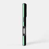 黒とミントグリーン iPhone 16ケース (右側面)