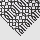 黒とモダン白のモロッコトレリスのパターン 薄葉紙 (詳細)