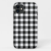 黒とモダン白の格子模様 Case-Mate iPhoneケース (裏面)