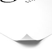 黒とモダン白の金ゴールドメリークリスマスツリー ポスター (コーナー)