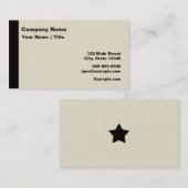 黒とモダン黄褐色 名刺 (正面/裏面)