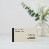 黒とモダン黄褐色 名刺 (スタンド正面)