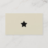 黒とモダン黄褐色 名刺 (裏面)