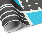 黒とモダンbの家の継ぎ目のない模様 ラッピングペーパー (ロールコーナー)