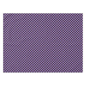 黒とラベンダーパープル市松模様に テーブルクロス (正面(横))
