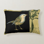 黒とヴィンテージの背景 アクセントクッション (正面)