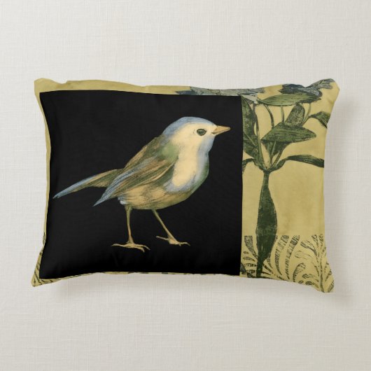 黒とヴィンテージの背景 アクセントクッション (裏面)