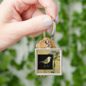 黒とヴィンテージの背景 キーホルダー (手)