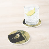 黒とヴィンテージの背景 コースター (側面)