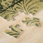 黒とヴィンテージの背景 ジグソーパズル (側面)