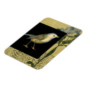 黒とヴィンテージの背景 マグネット (左側)