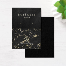 黒と大理石のイヤリングディスプレイ