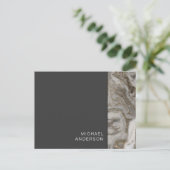 黒と大理石プロフェッショナルビジネスメーラー ポストカード (スタンド正面)