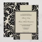 黒と接線 招待状 (正面/裏面)