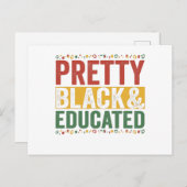 黒と教育かわいらしを受けおもしろいた黒い歴史の贈り物 ポストカード (正面/裏面)