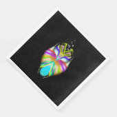 黒と数々の色のOracle Owl (コーナー)