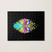 黒と数々の色のOracle Owl ジグソーパズル (横)