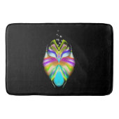 黒と数々の色のOracle Owl バスマット (正面)