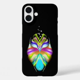 黒と数々の色のOracle Owl iPhone 16 Plusケース