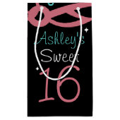 黒と星と渦巻き甘い16 スモールペーパーバッグ (裏面)