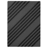 黒と木炭ストライプ五柄 クリップボード (裏面)