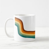 黒と本の巻き毛マグカップ コーヒーマグカップ (左)