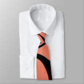 黒と桃の地中海のビジネスネックタイ ネクタイ (タイ)