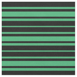 黒と海のグリーンパターン ファブリック