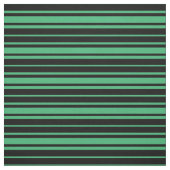 黒と海のグリーンパターン ファブリック (見本)