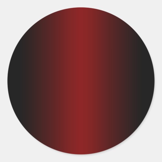 黒と深紅のグラデーション背景 ラウンドシール (正面)