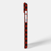 黒と深紅の市松模様 Case-Mate iPhoneケース (裏面 / 左)